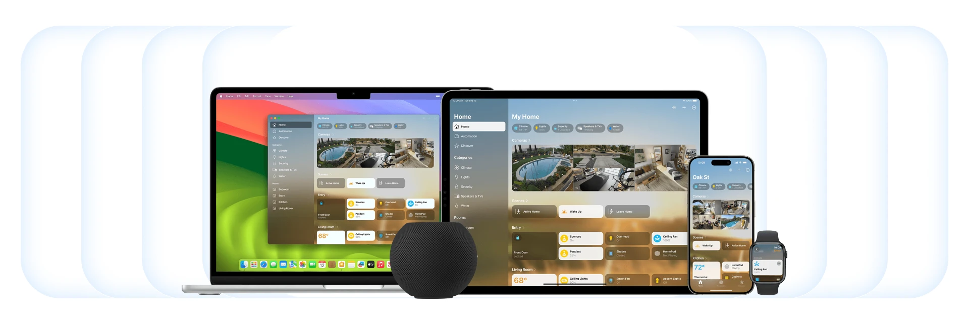 Các thiết bị Apple chạy ứng dụng Home của Aqara
